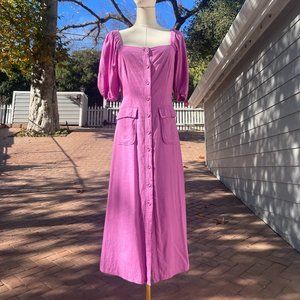 BCBGMAXAZRIA Women's Midi Day Dress (Size: 4)